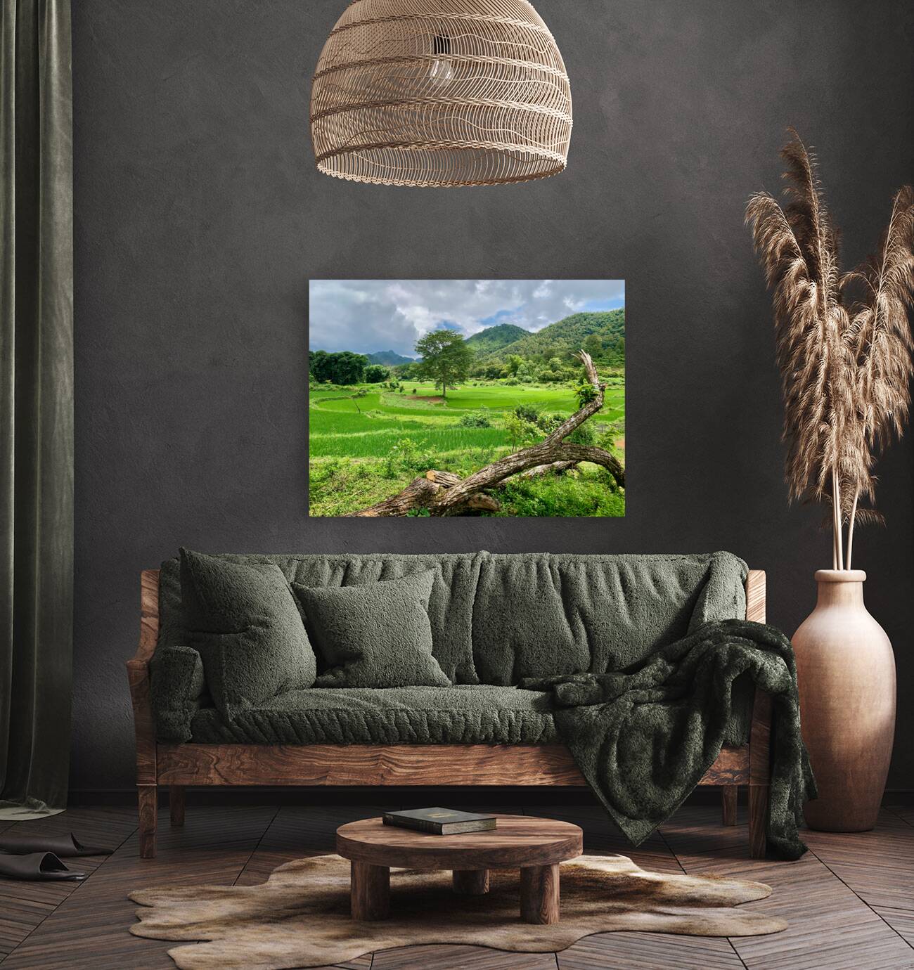 Beautiful Green Scenery Reproduction