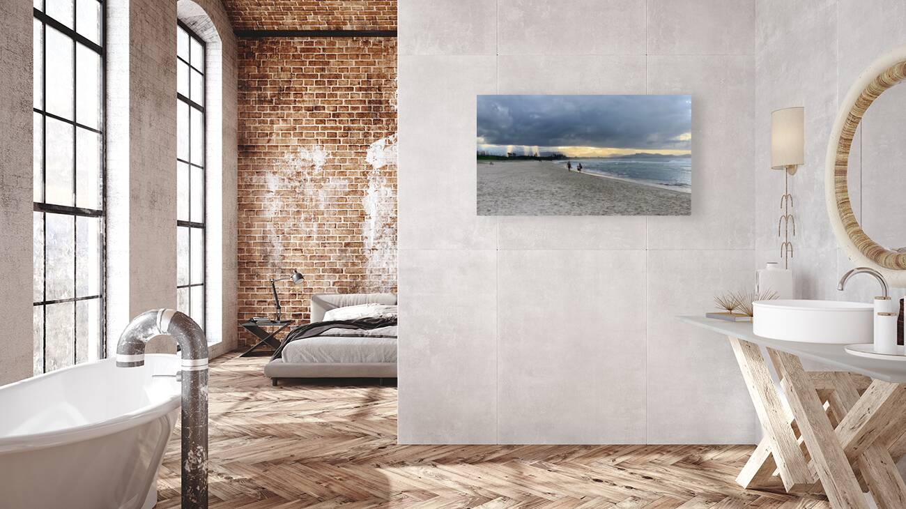 Sun Peaking Through a Dark Sky 2 Reproduction