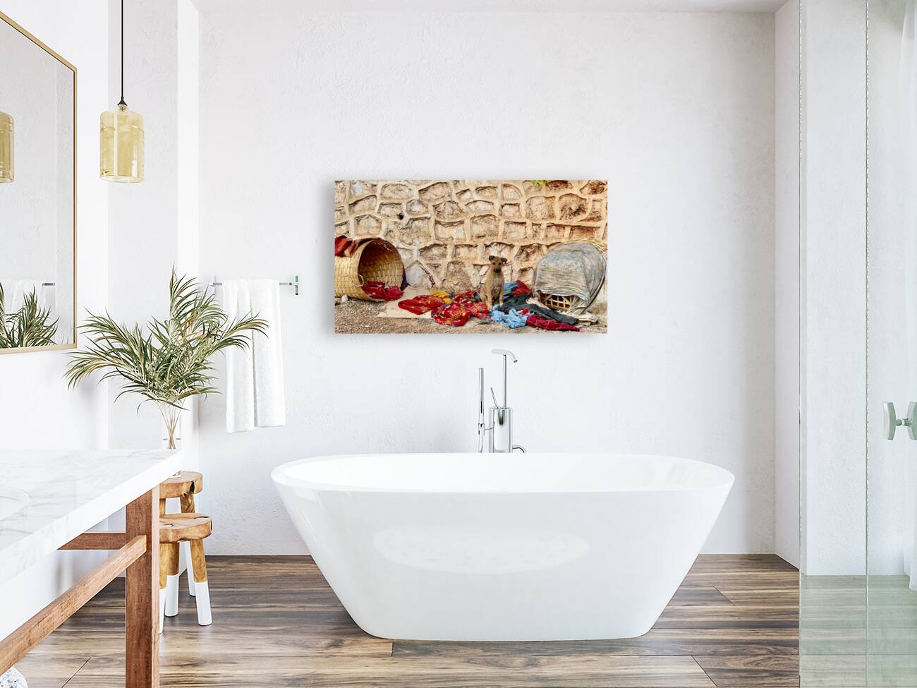 Dog Taking Over a Shop Reproduction