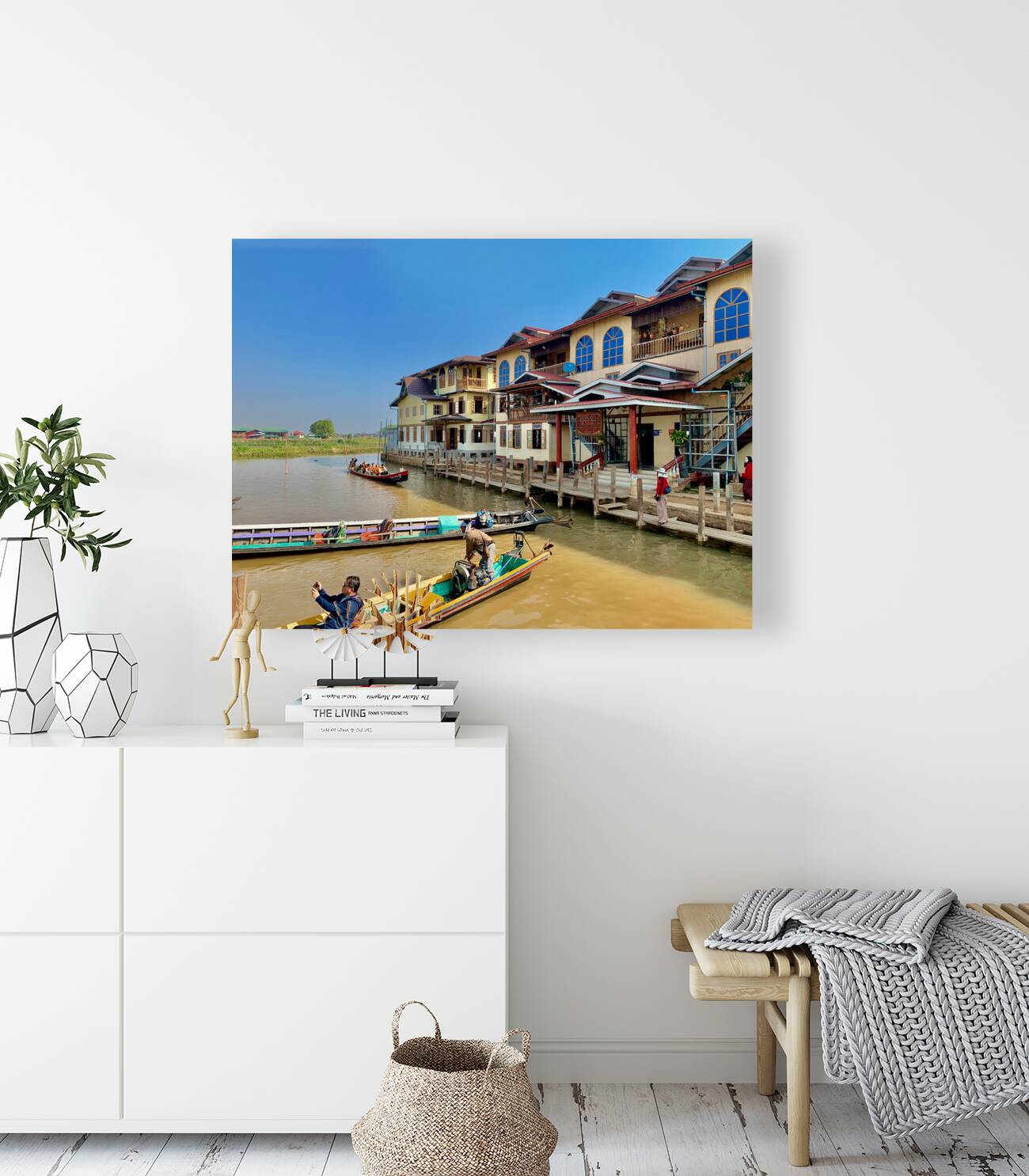 Inle Lake Shops Reproduction