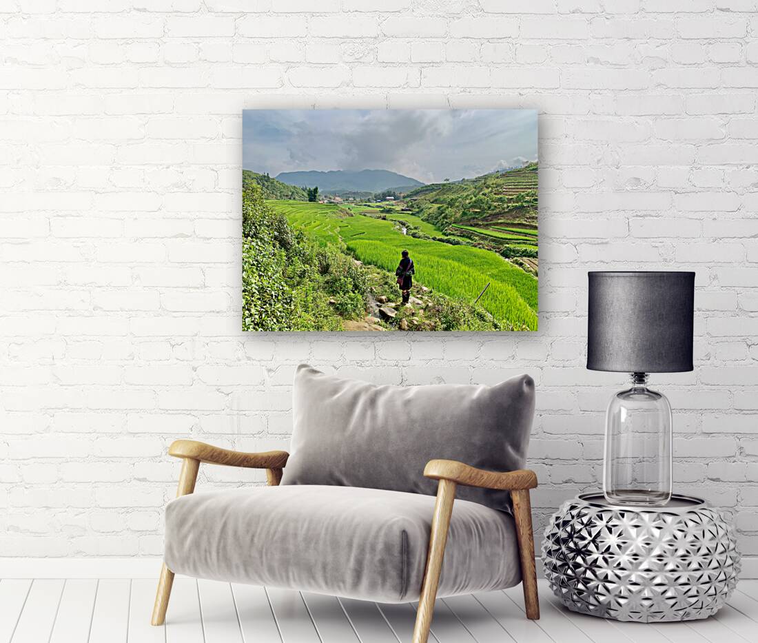 Looking Over the Rice Fields Reproduction