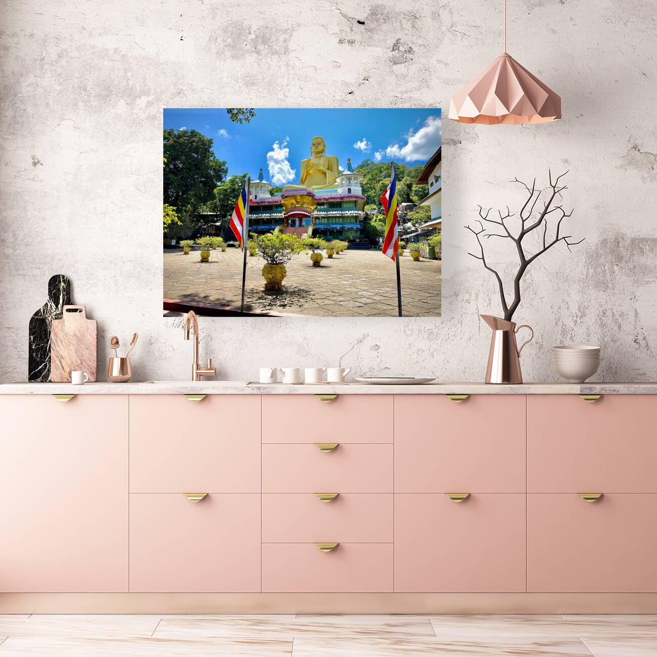 The Golden Buddha of Dambulla Reproduction