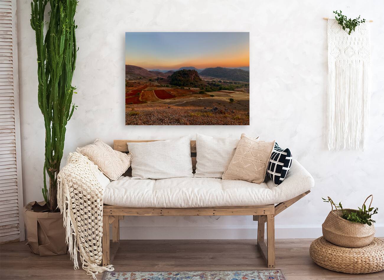Earth Tones Sunset Reproduction