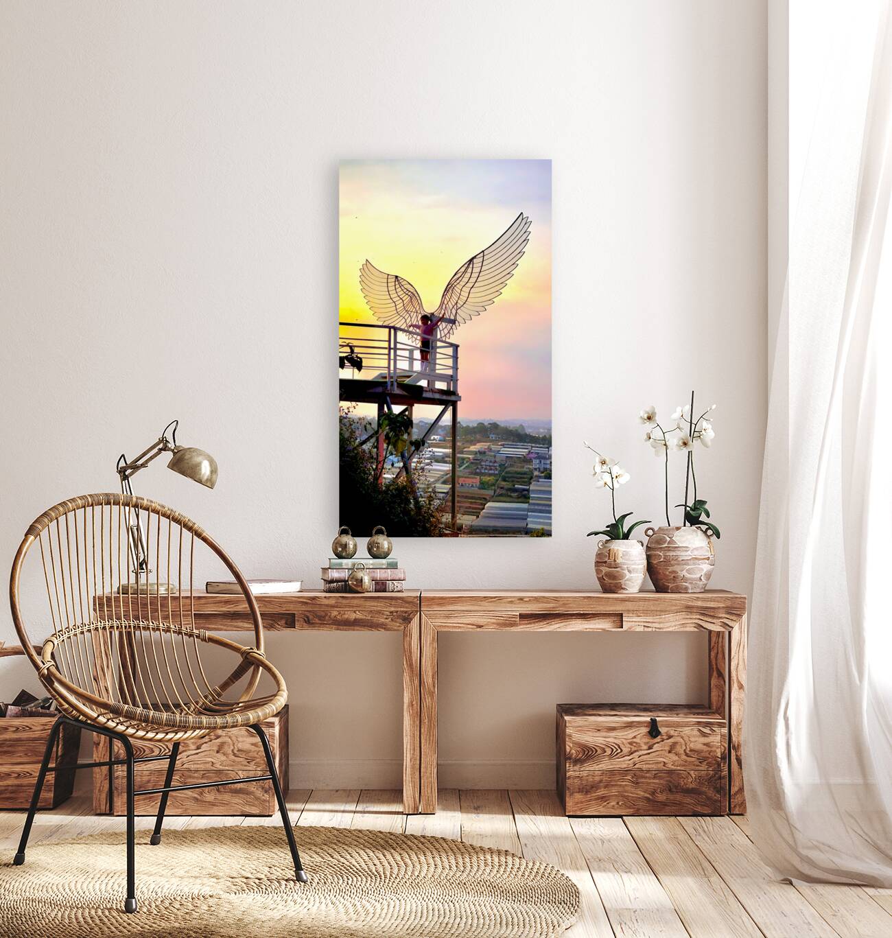 An Angel at Sunset Reproduction