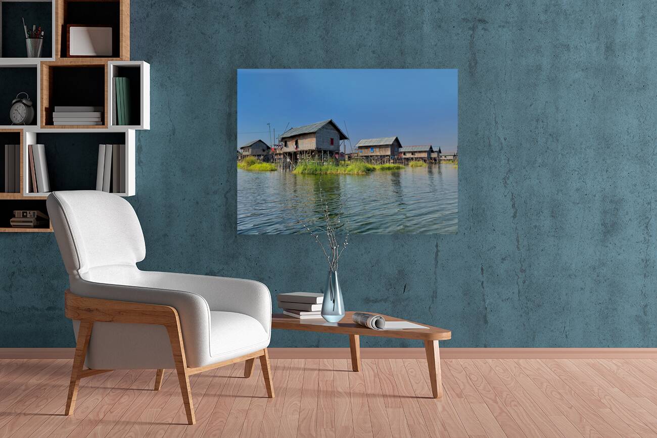 Inle Lake Houses Reproduction