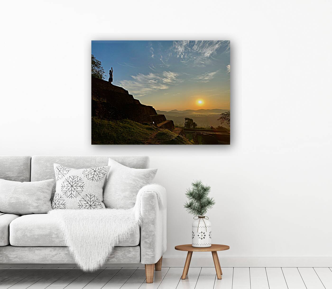 Sunrise on Top of Sigiriya Sri Lanka 2 Reproduction