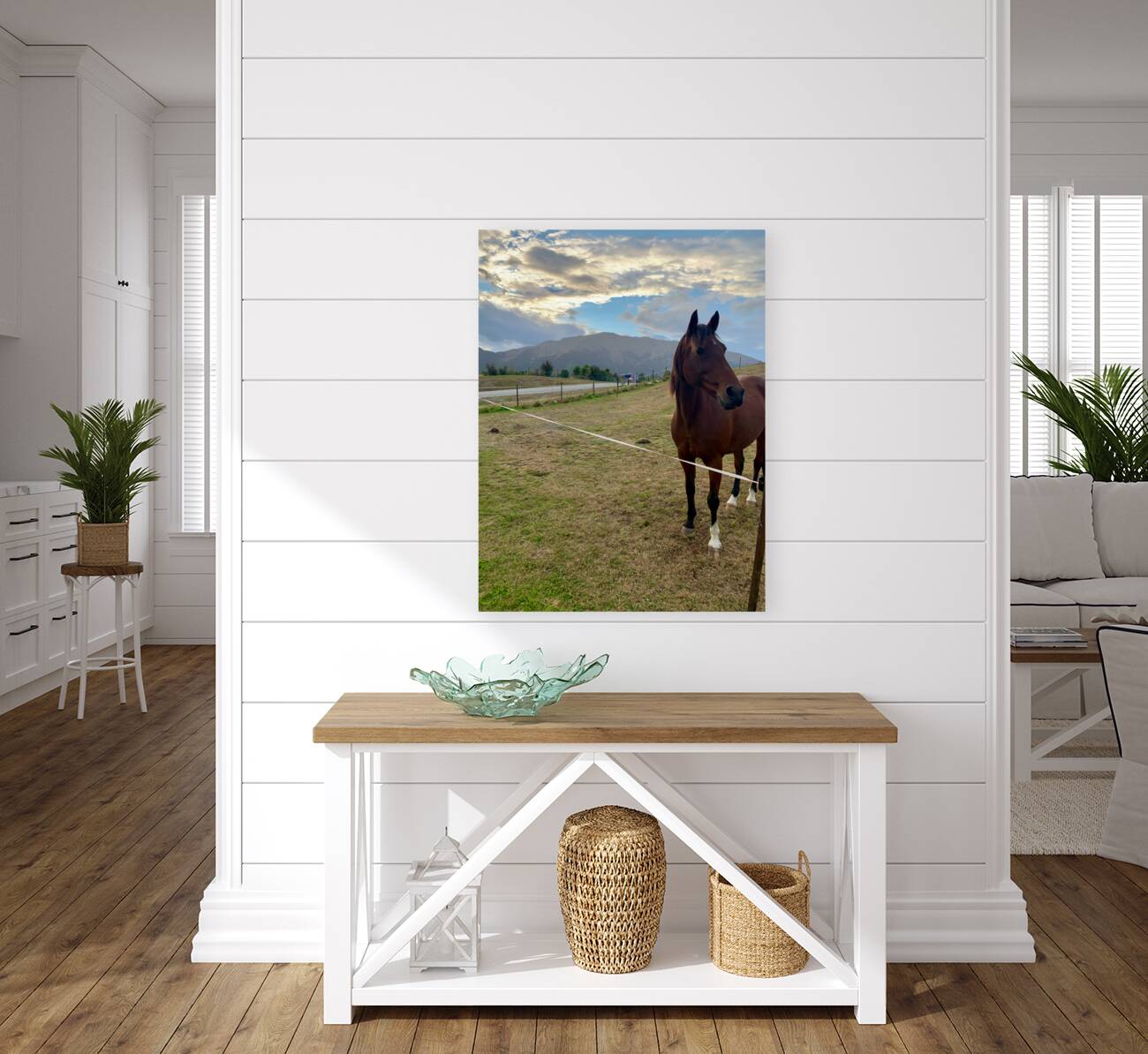 Horse by the Mountains Reproduction
