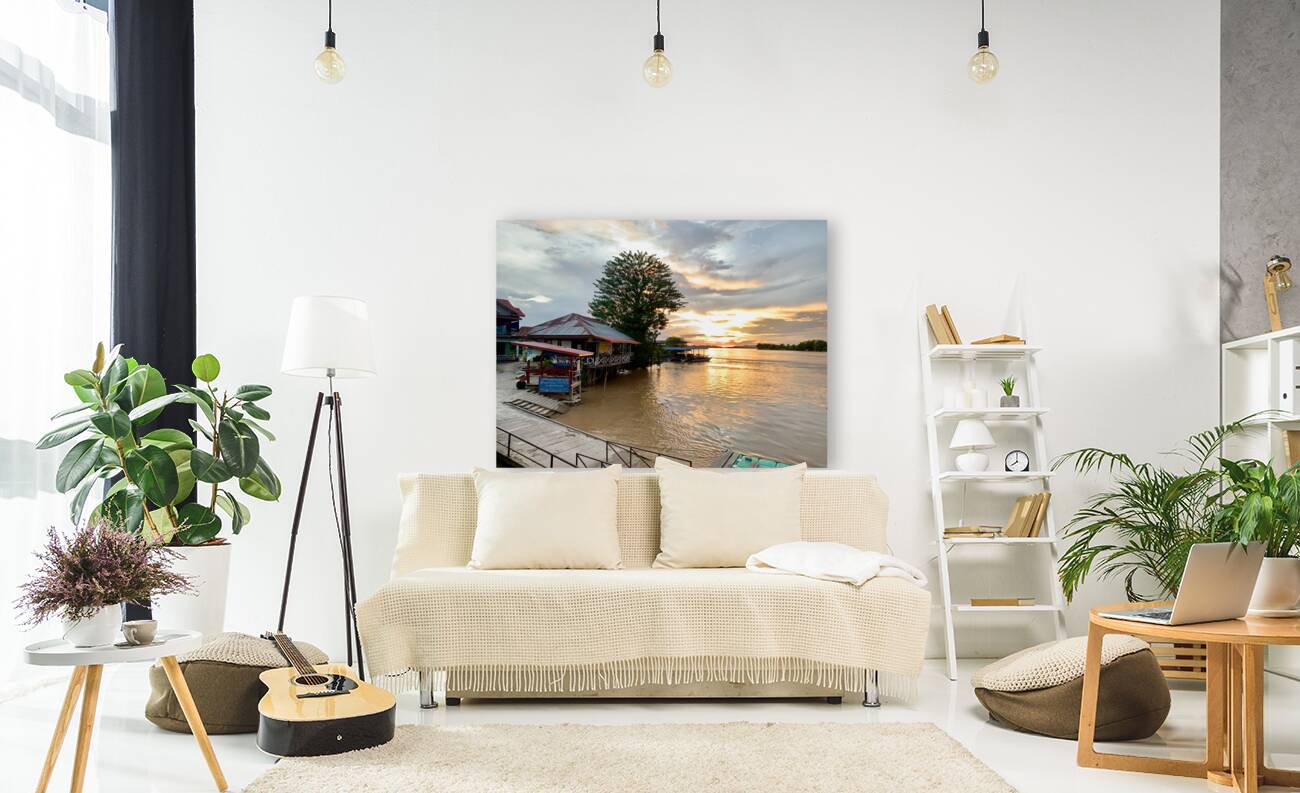 Don Det Sunset Laos Reproduction