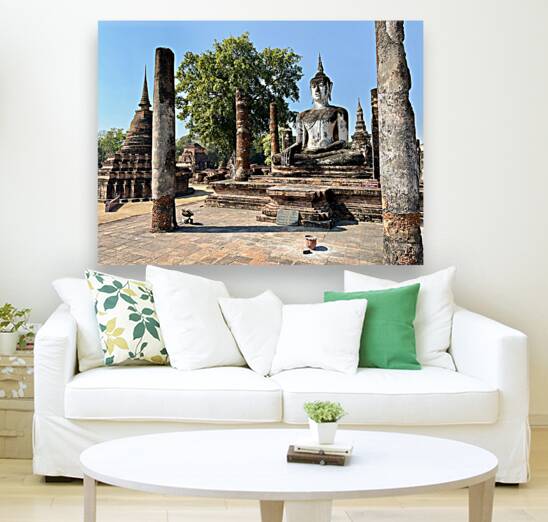 Wat Mahathat Temple Old Sukhothai Thailand 1 Reproduction