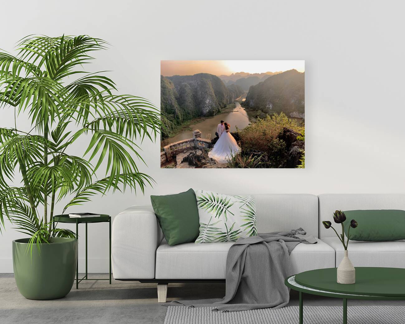 Beautiful Newlyweds at Hang Mua Cave Vietnam 3 Reproduction