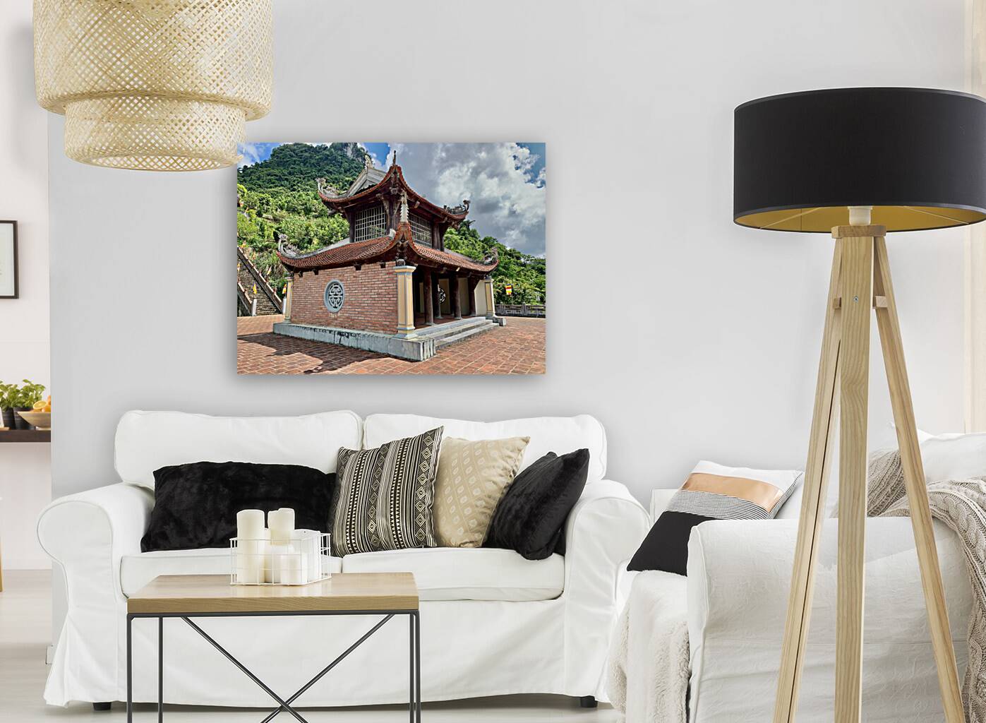 Buddhist Temple Vietnam Reproduction