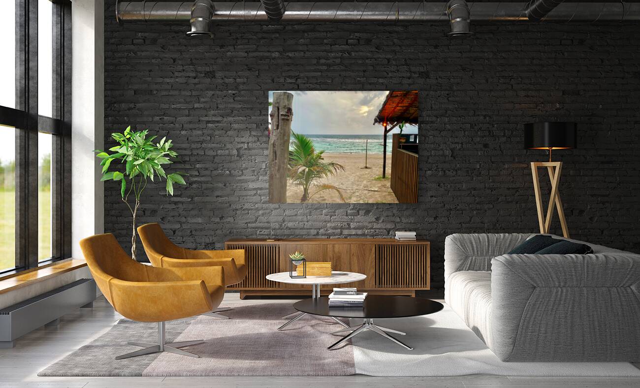 A Peak at the Beach Reproduction