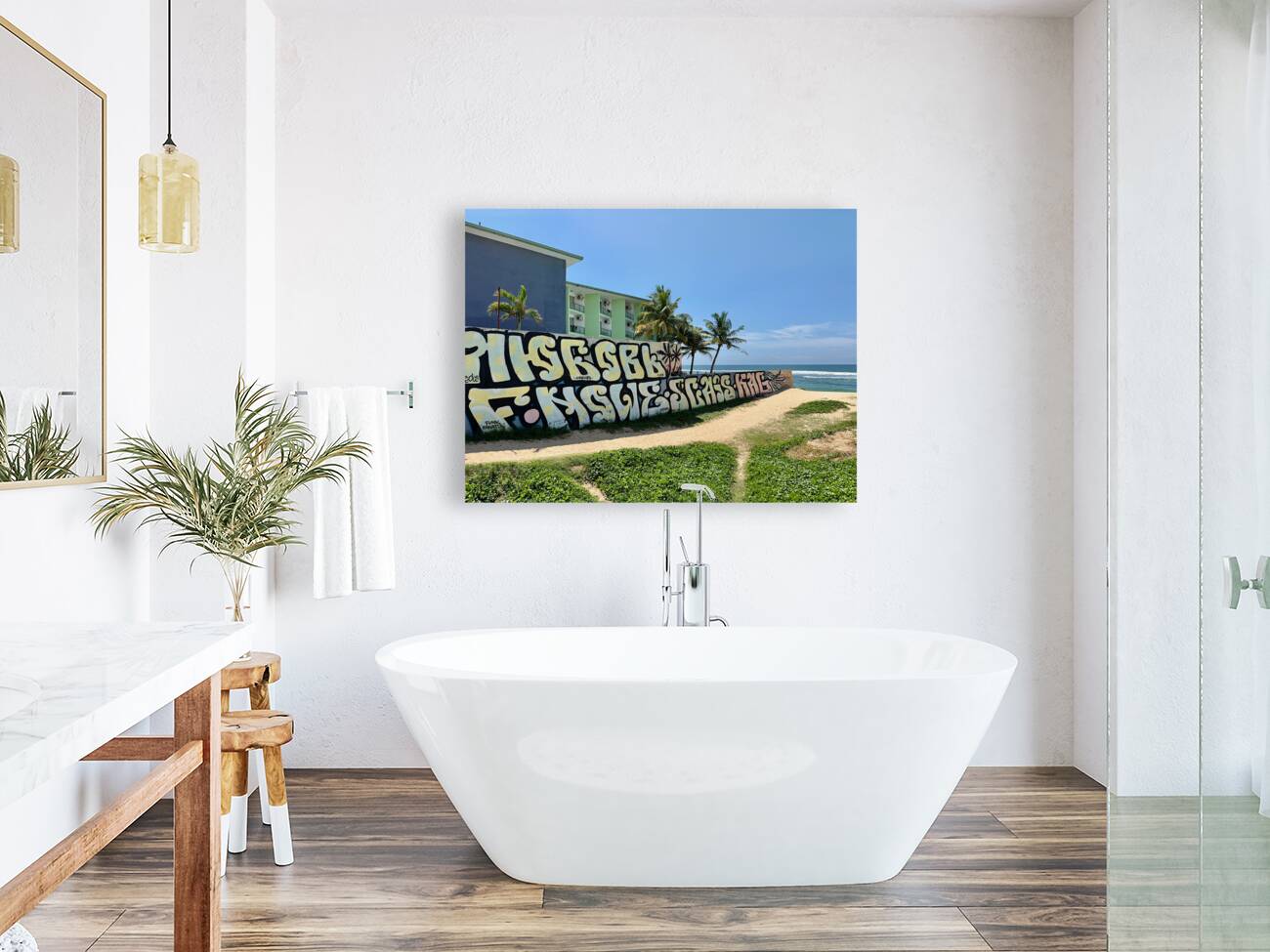 Graffiti by the Sea Reproduction