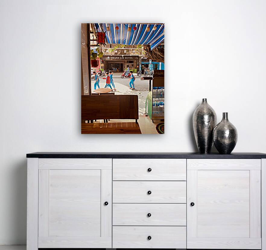 Kids Wearing Blue Reproduction