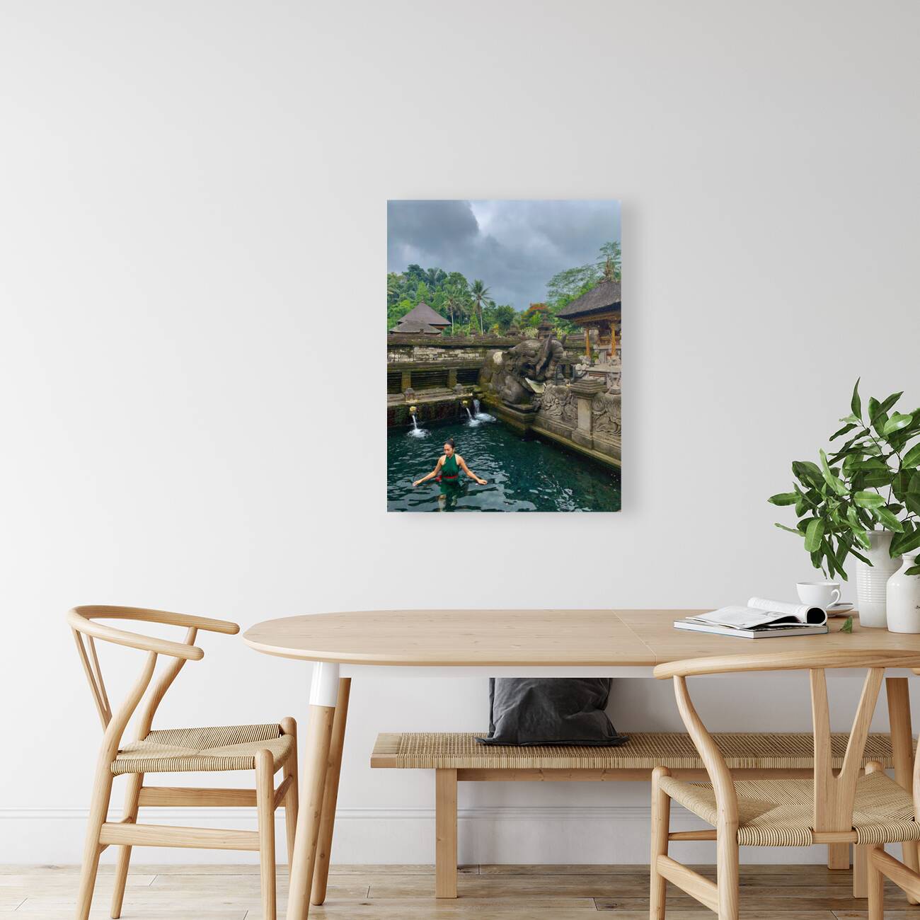 Lady in Balinese Holy Water Reproduction