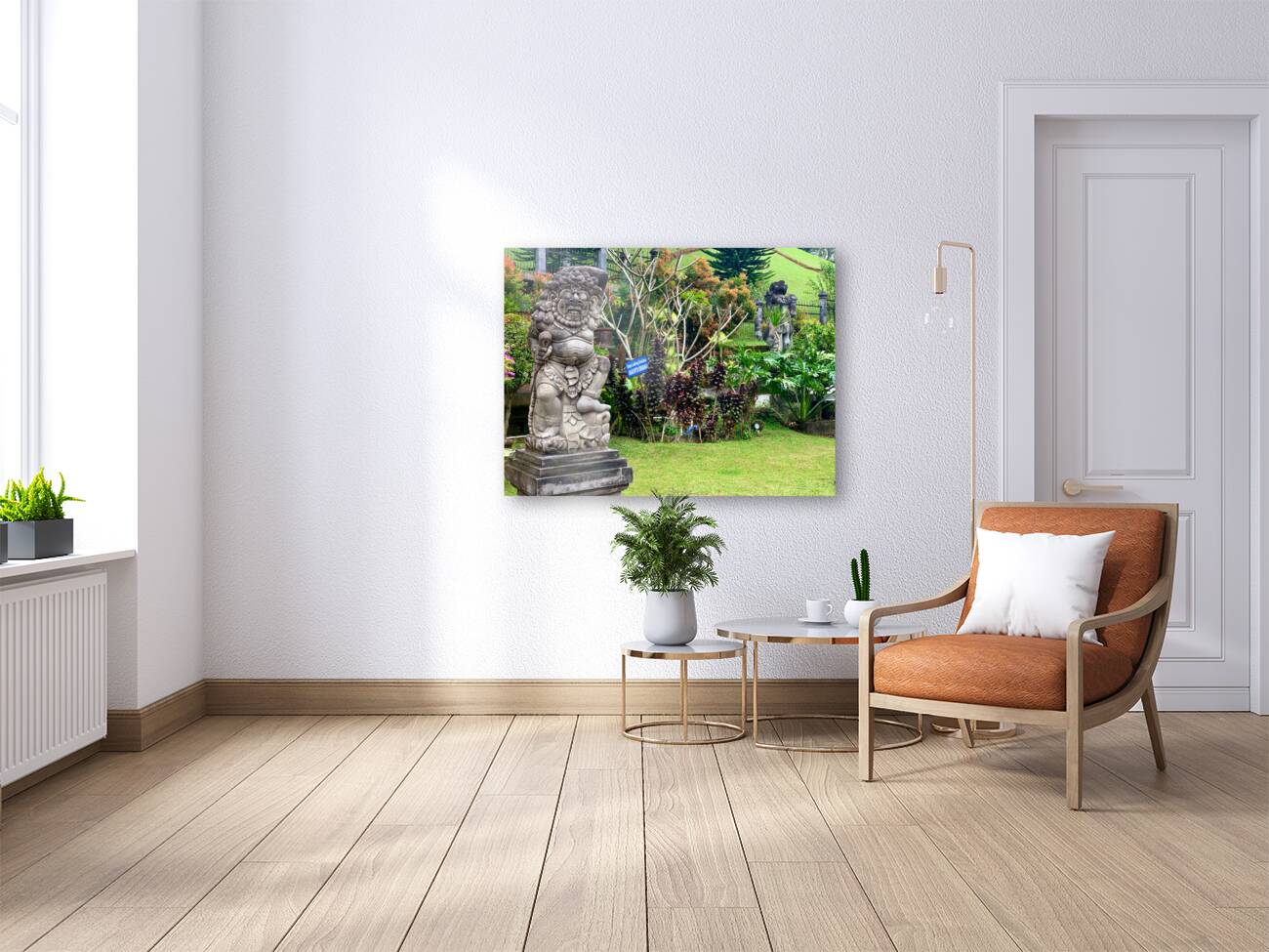 Indonesian Statue in the Garden Reproduction