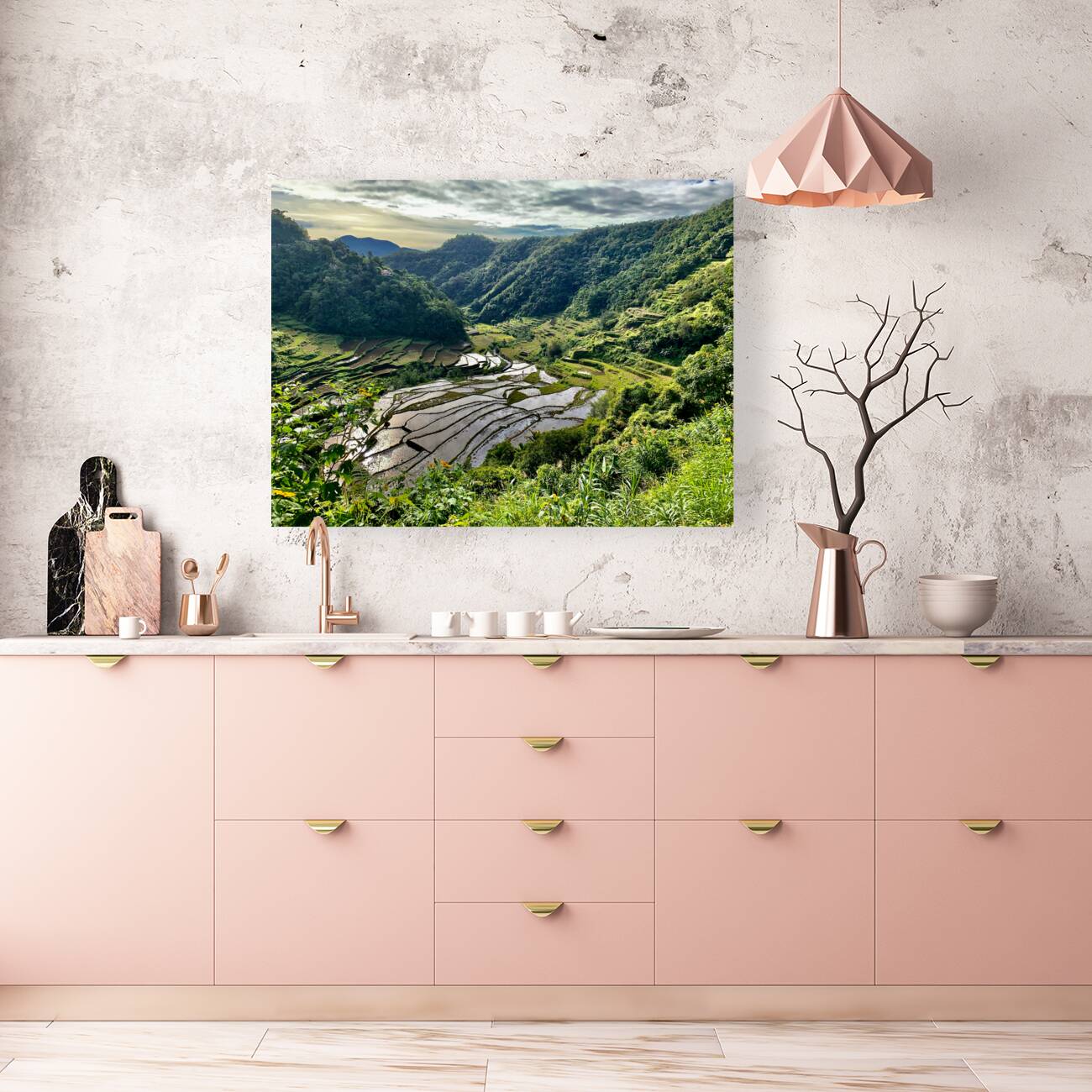 Nice Watery Rice Fields Reproduction