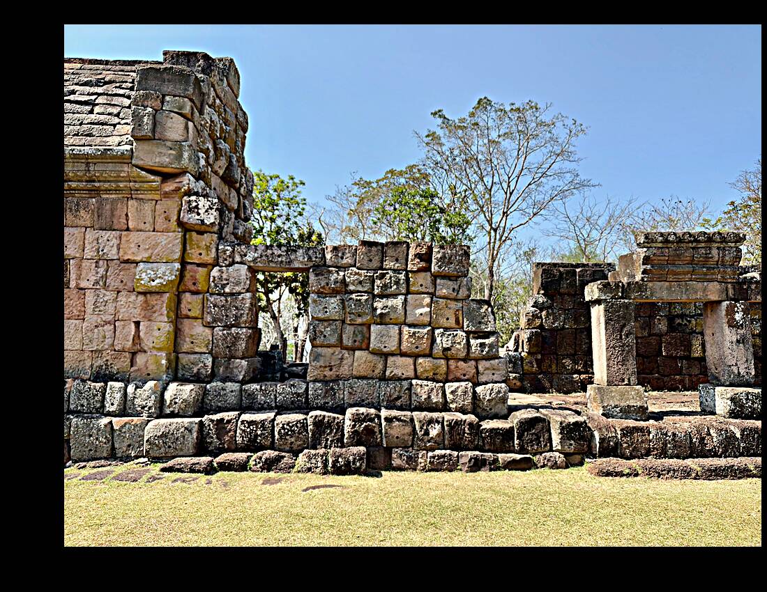 Temple Ruins in Nature Reproduction