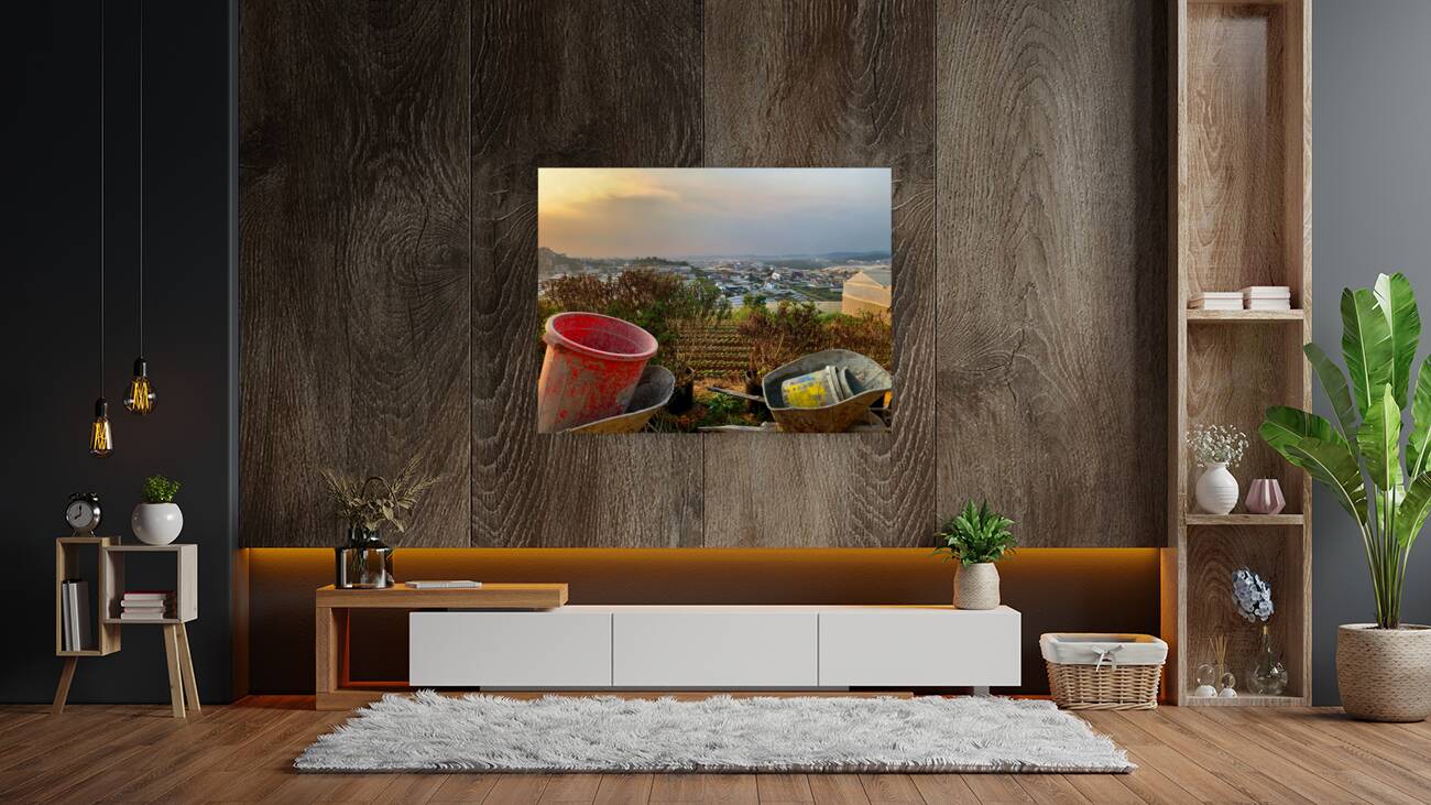 Gardening Equipment for Sunset Reproduction