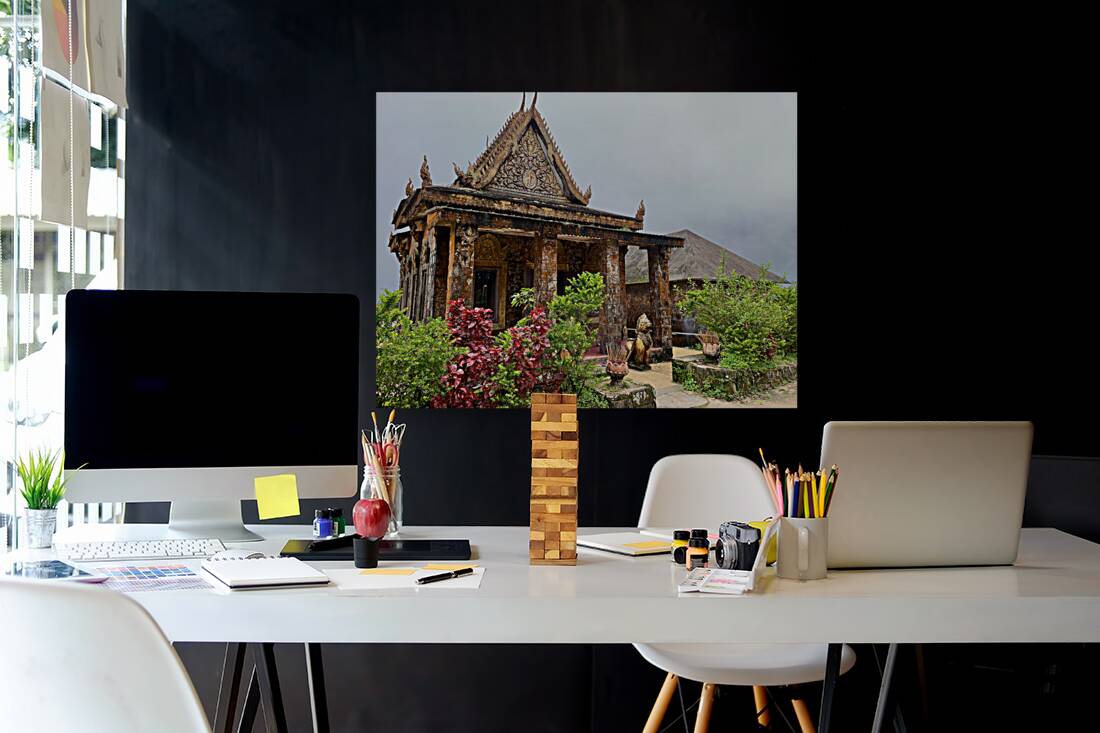 Preah Monivong Temple Bokor Cambodia Reproduction