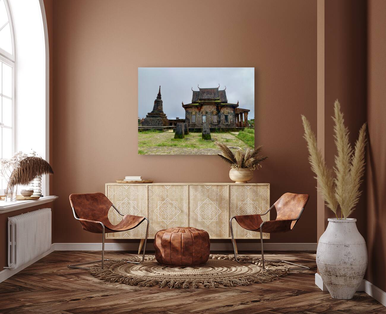 Wat Sampov Pram Temple Bokor Cambodia Reproduction