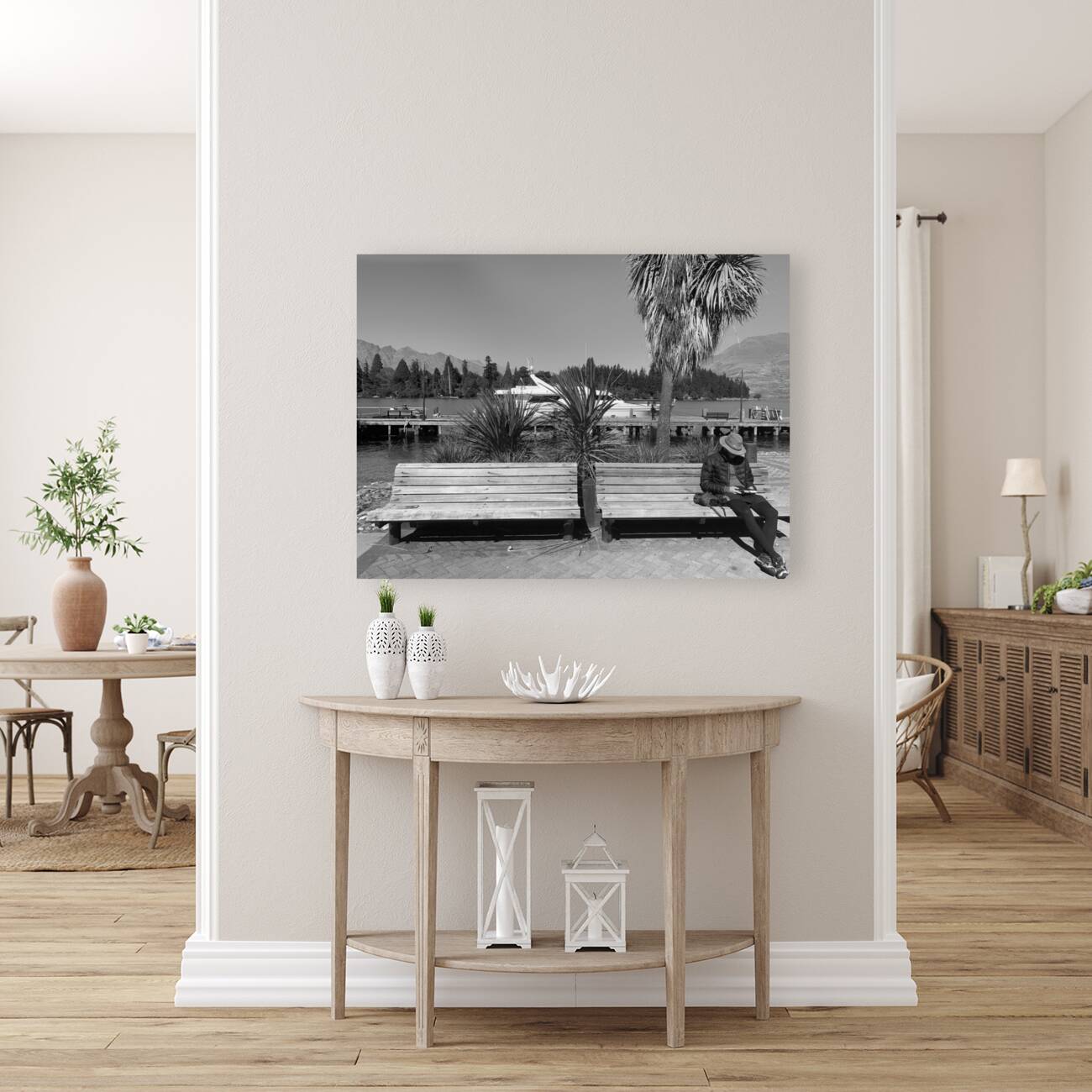 BW Reading on Twin Benches Reproduction