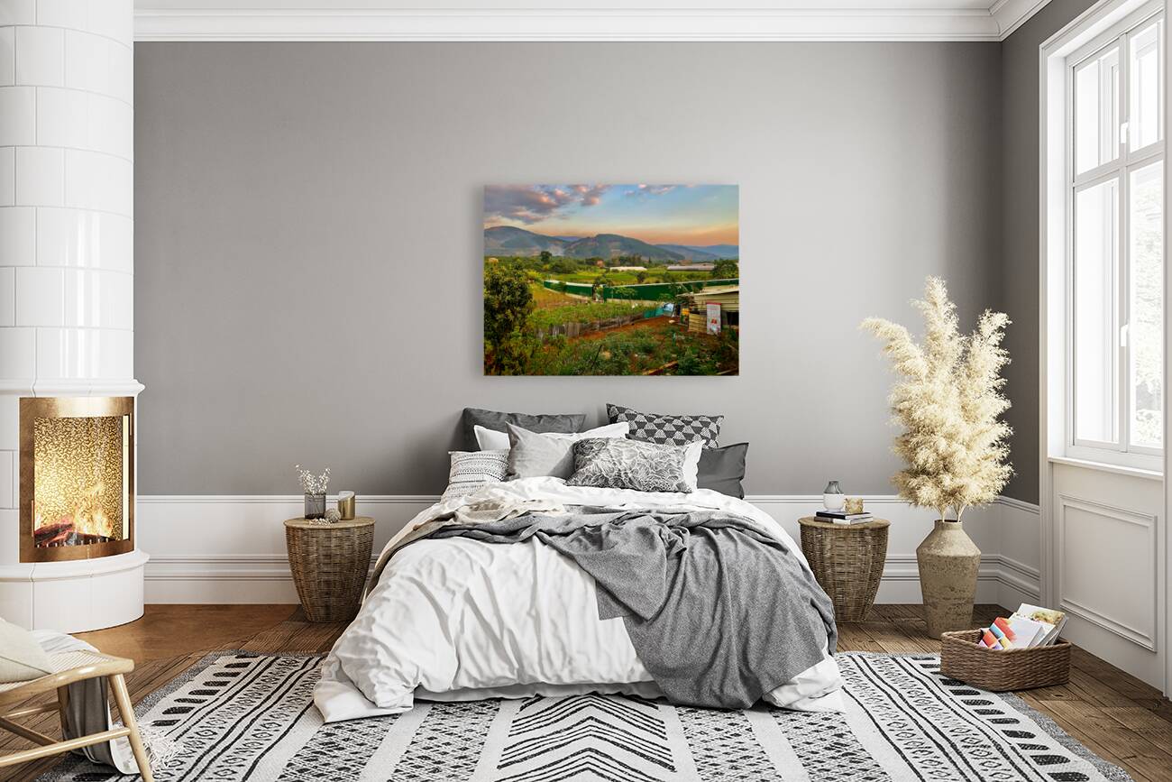 Gardens Mountains  Sunset Reproduction