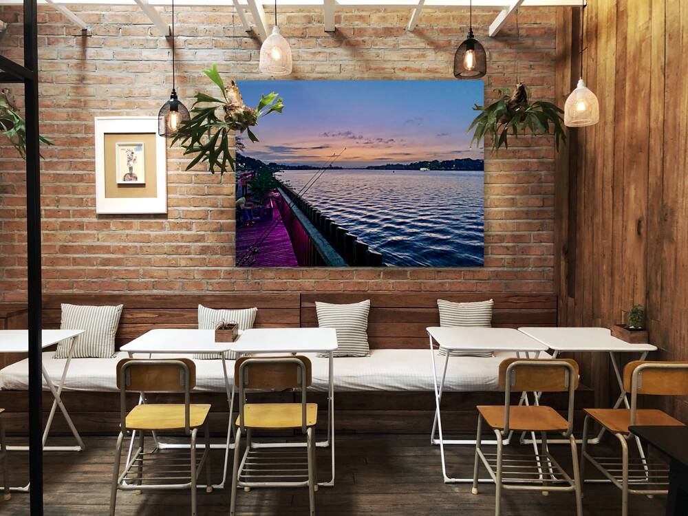 Fishing at Sunset Reproduction