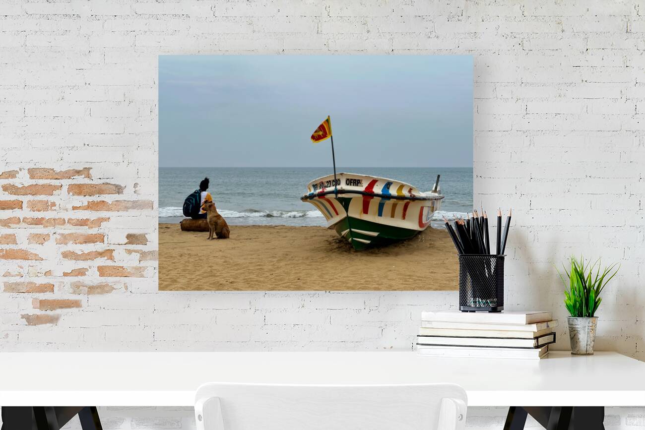 Waiting on the Beach Reproduction