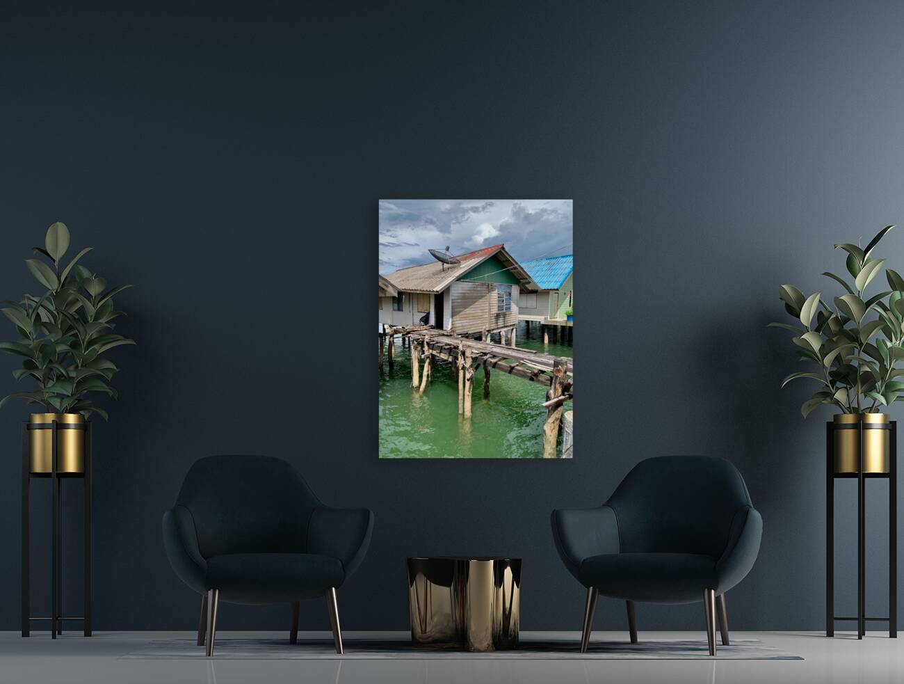 House in Koh Panyee Floating Village Thailand 2 Reproduction