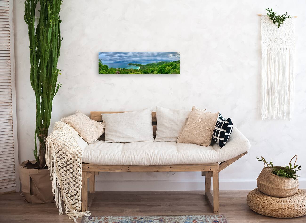 Moody Sky Over Sharks Bay Koh Tao Thailand Reproduction