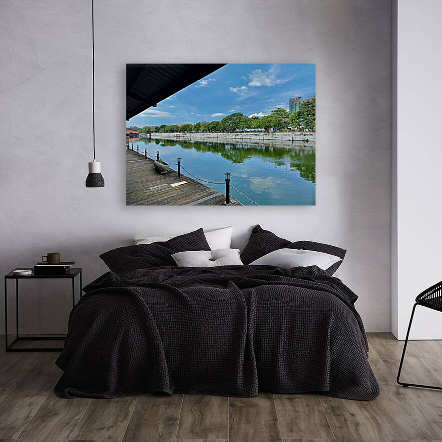 Pettah Floating Market Reflections Colombo Sri Lanka Reproduction