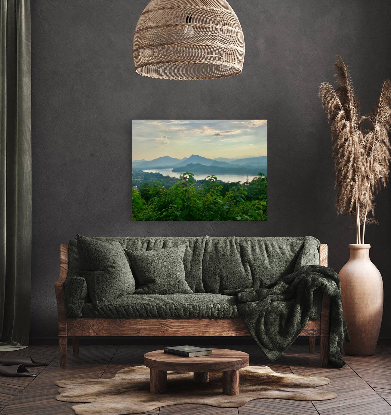 Mountains in Luang Prabang Laos Reproduction