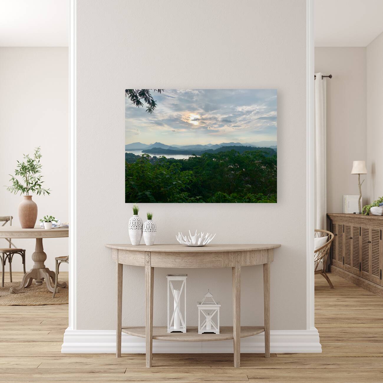 Sunset in Luang Prabang Laos Reproduction