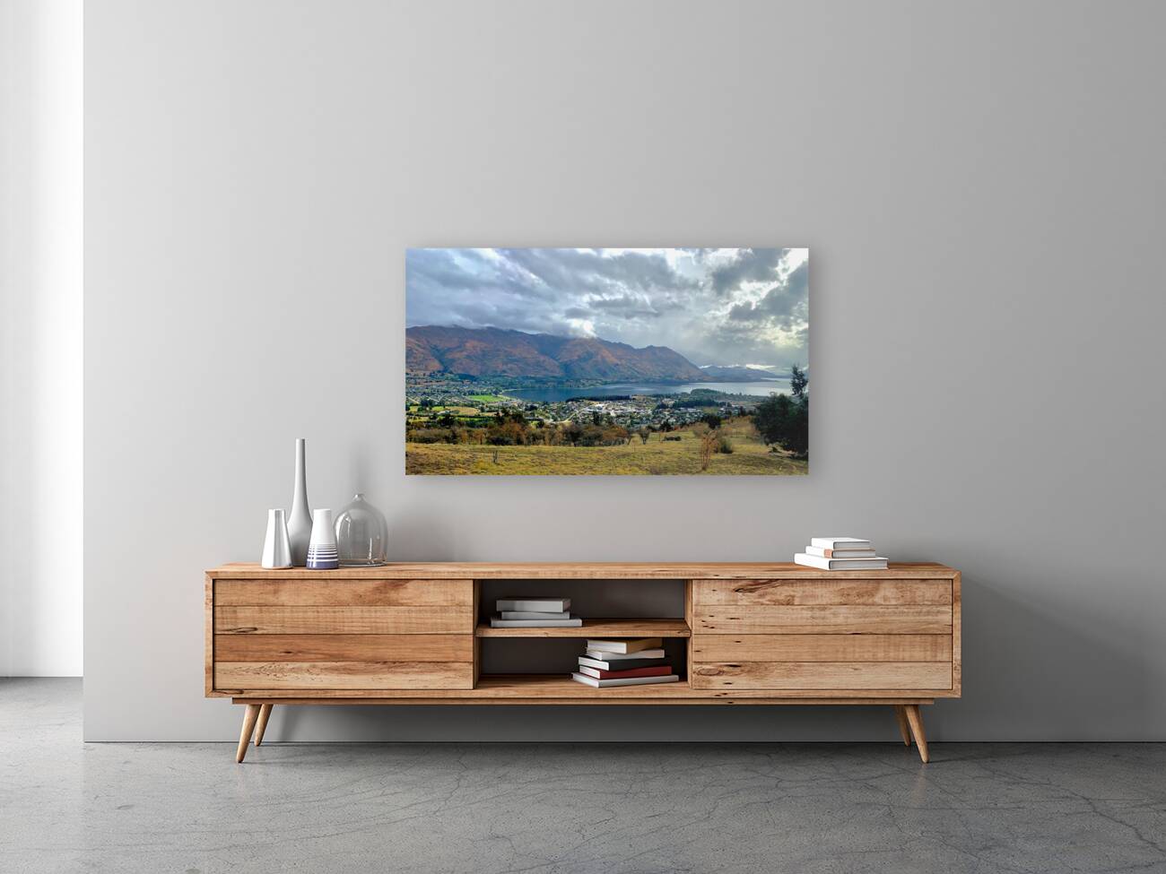 View From Mount Iron New Zealand After a Storm 3. Reproduction