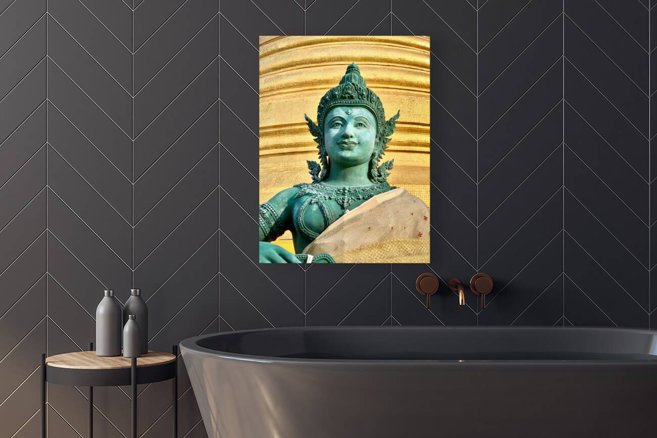 Green Thai Temple Statue 2 Reproduction