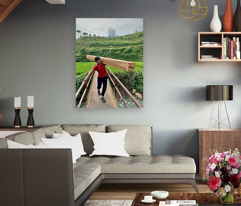 Carry the Log with a Smile Reproduction