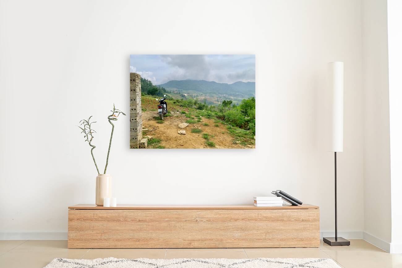 Park Your Bike and Enjoy the View Reproduction