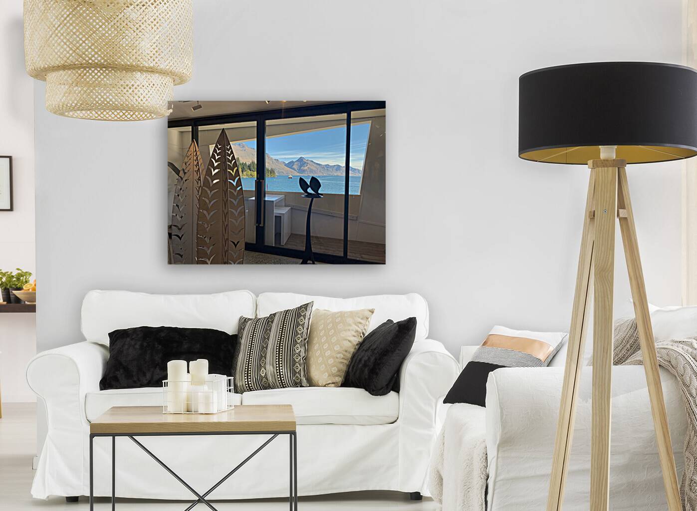 Queenstown Lake by the Window Reproduction