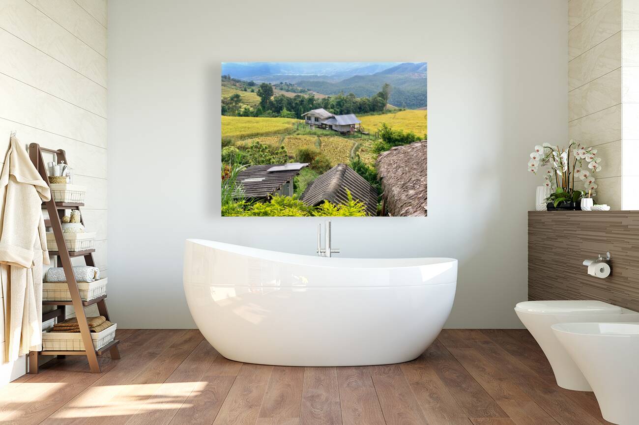 Village in the Rice Fields 2 Reproduction