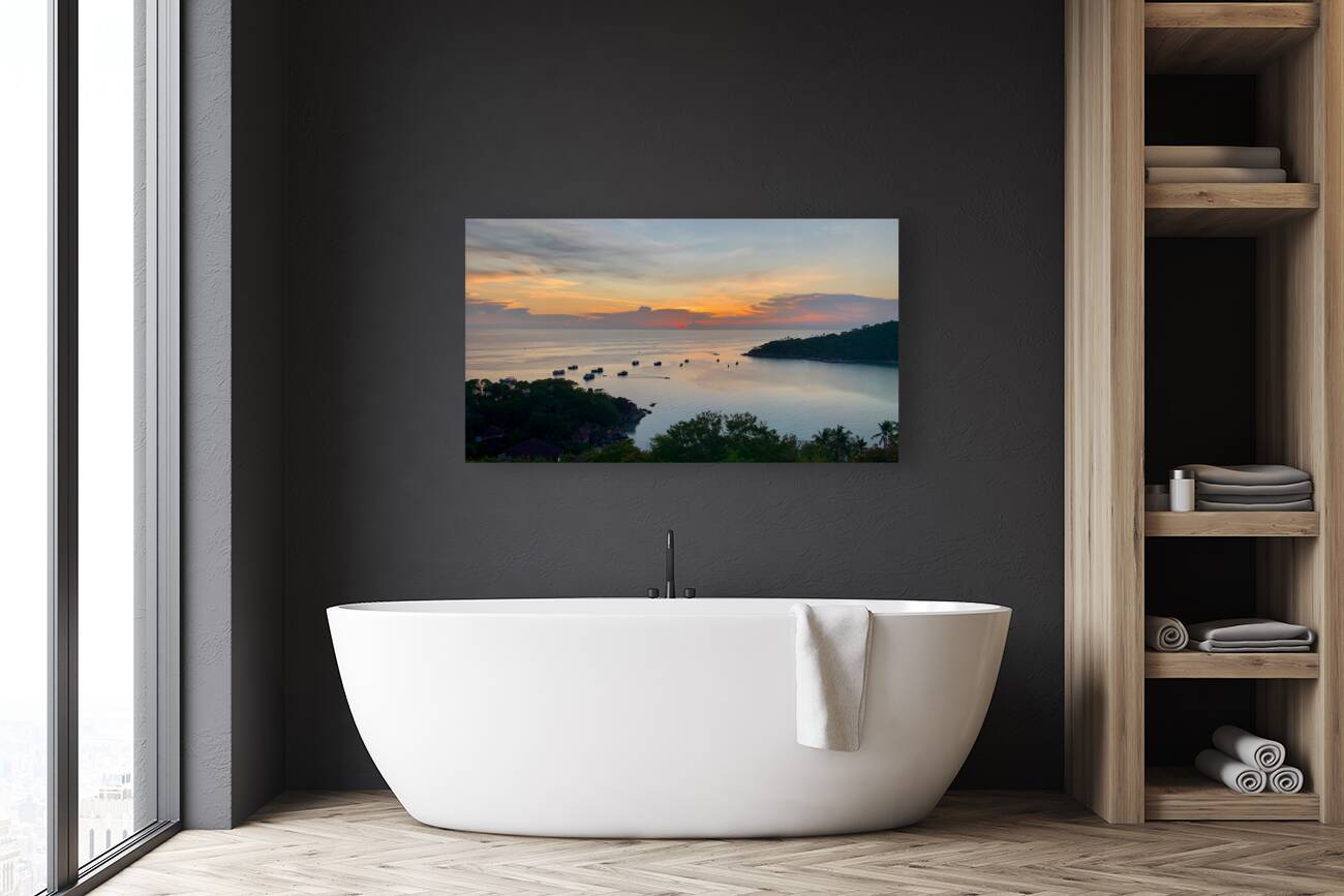 Sunset in Chalok Bay Koh Tao Thailand Reproduction