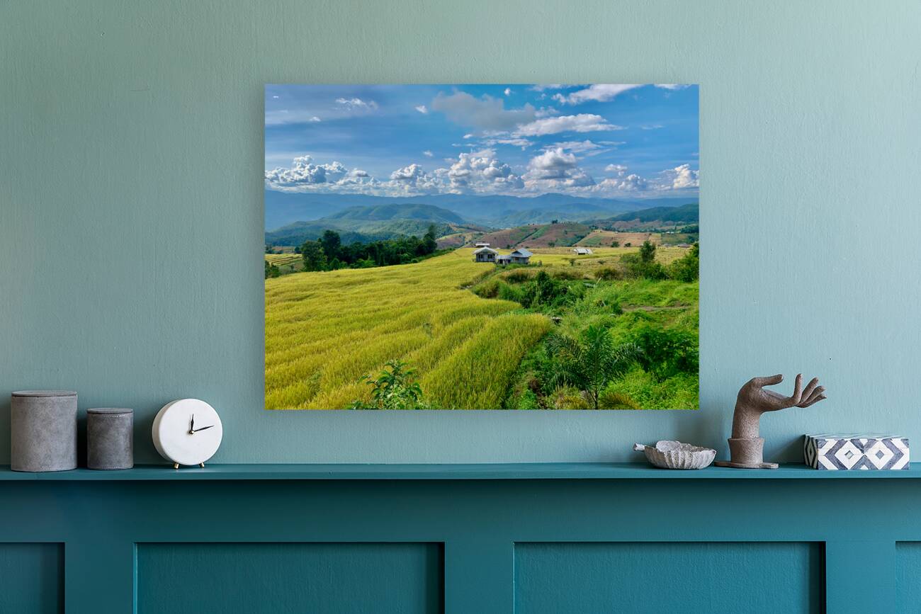 Village in the Rice Fields 3 Reproduction