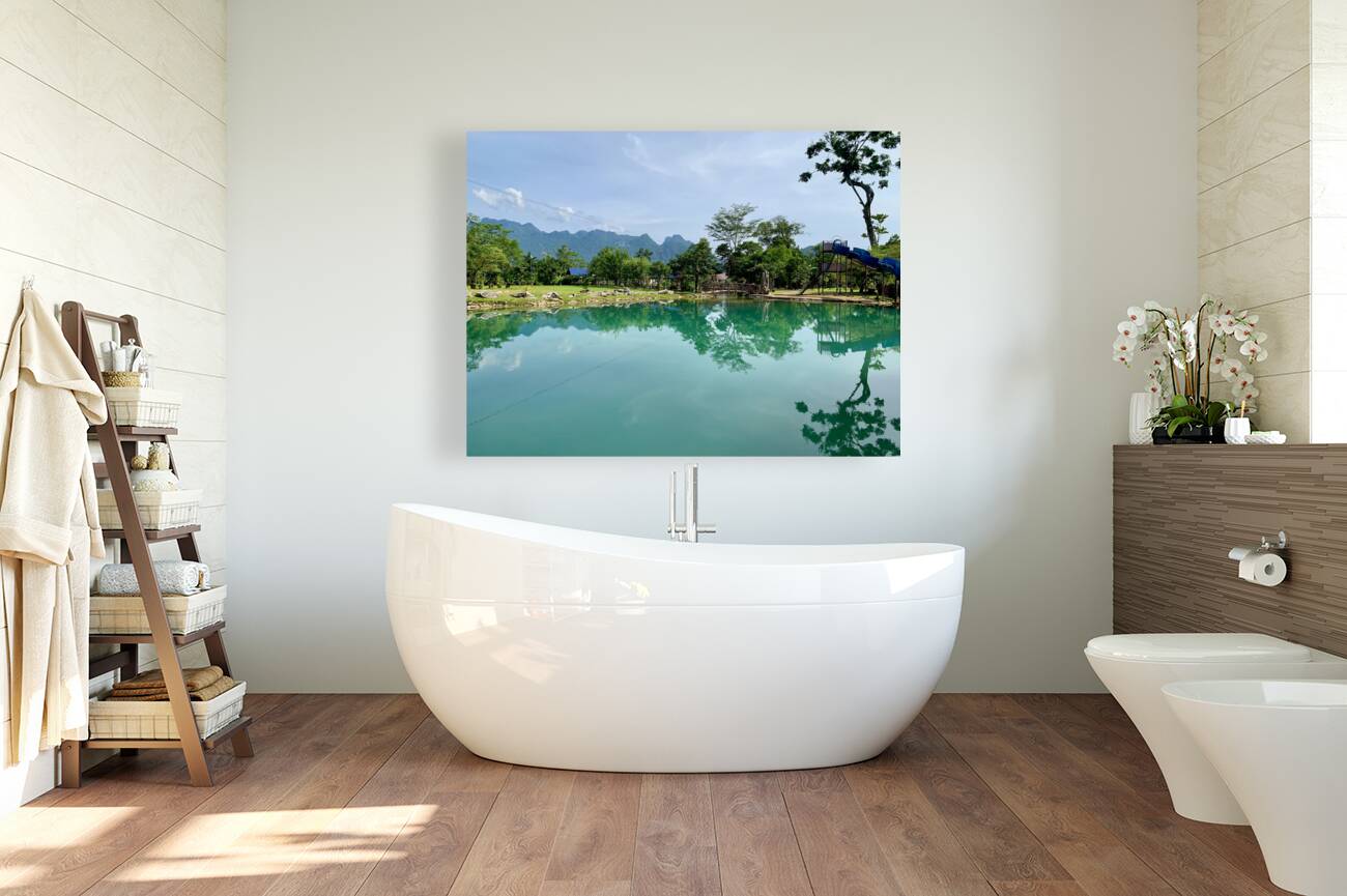 Blue Lagoons Laos Reproduction