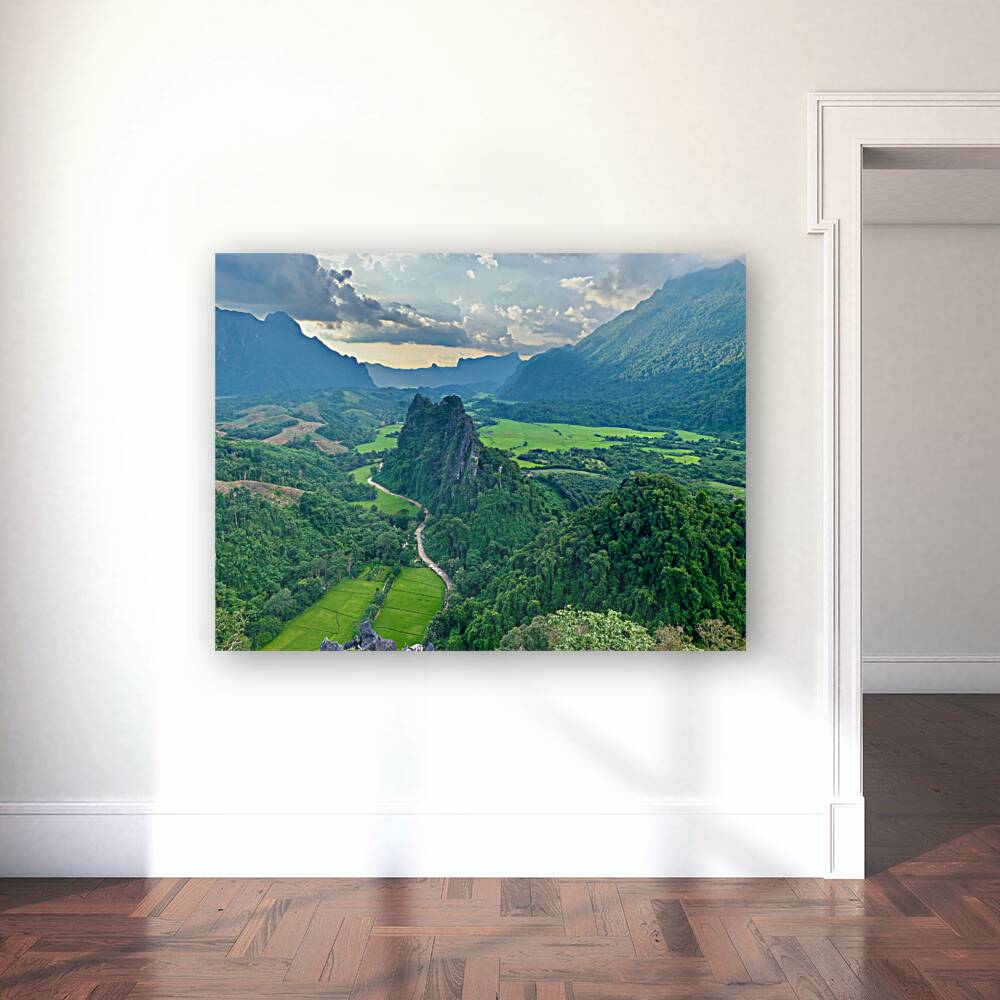 Nam Xay Viewpoint Vang Vieng Laos 1 Reproduction