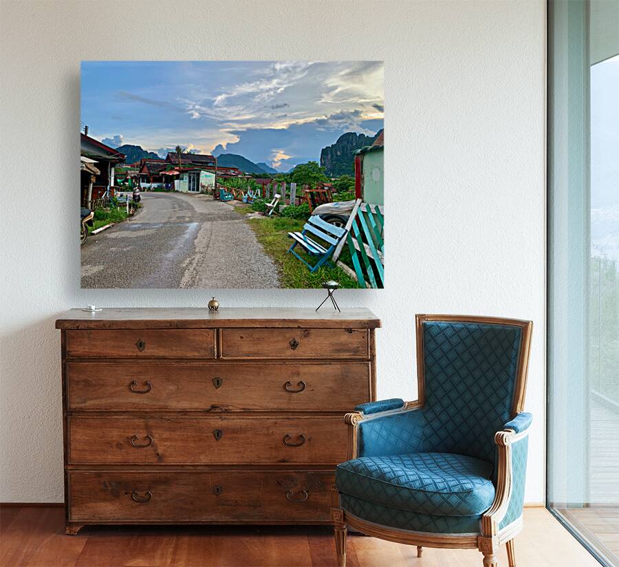 Walking Around Vang Vieng Laos Reproduction