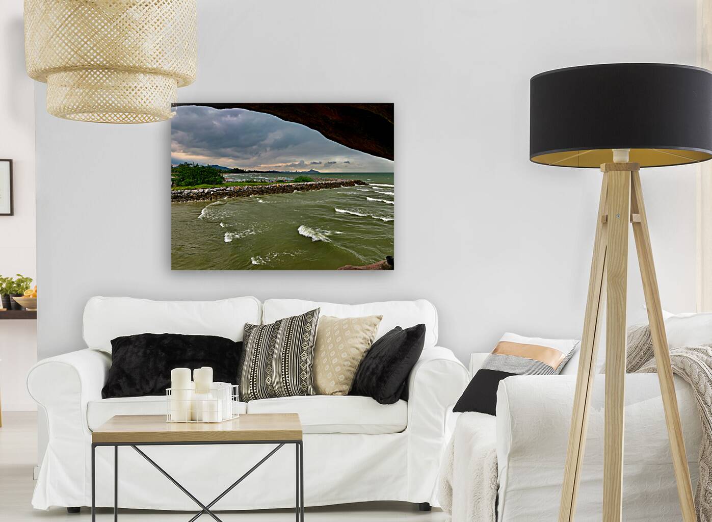 View from Wat Tham Khao Tao Hua Hin Thailand 2 Reproduction