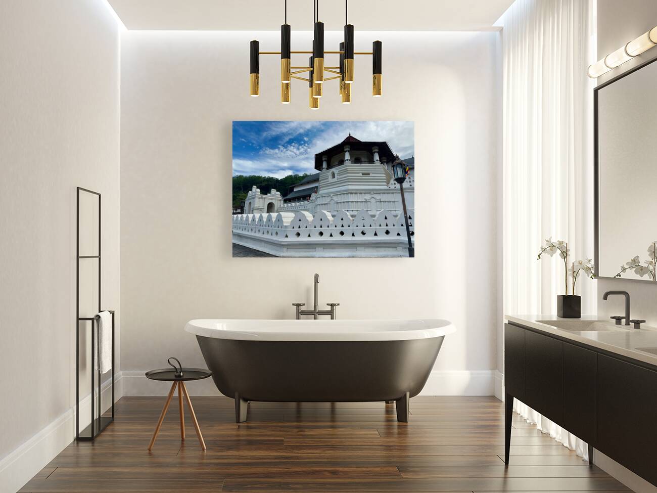 Sacred City of Kandy Sri Lanka Reproduction