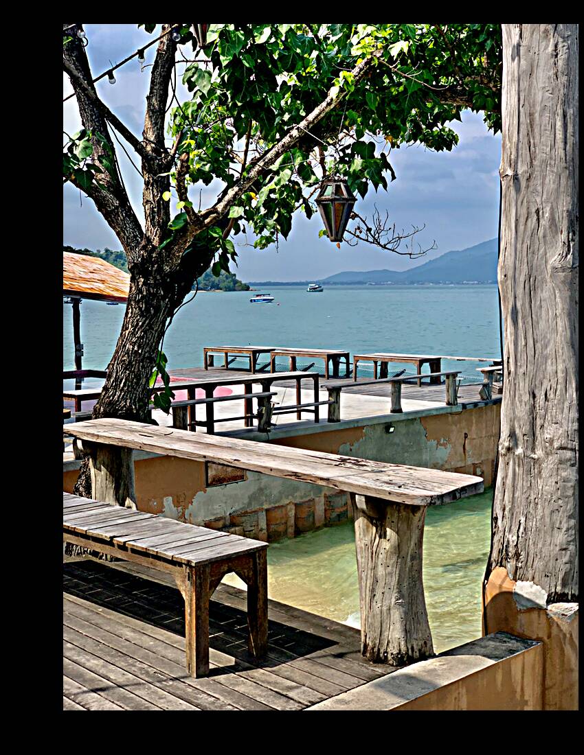 Patio with a View Reproduction