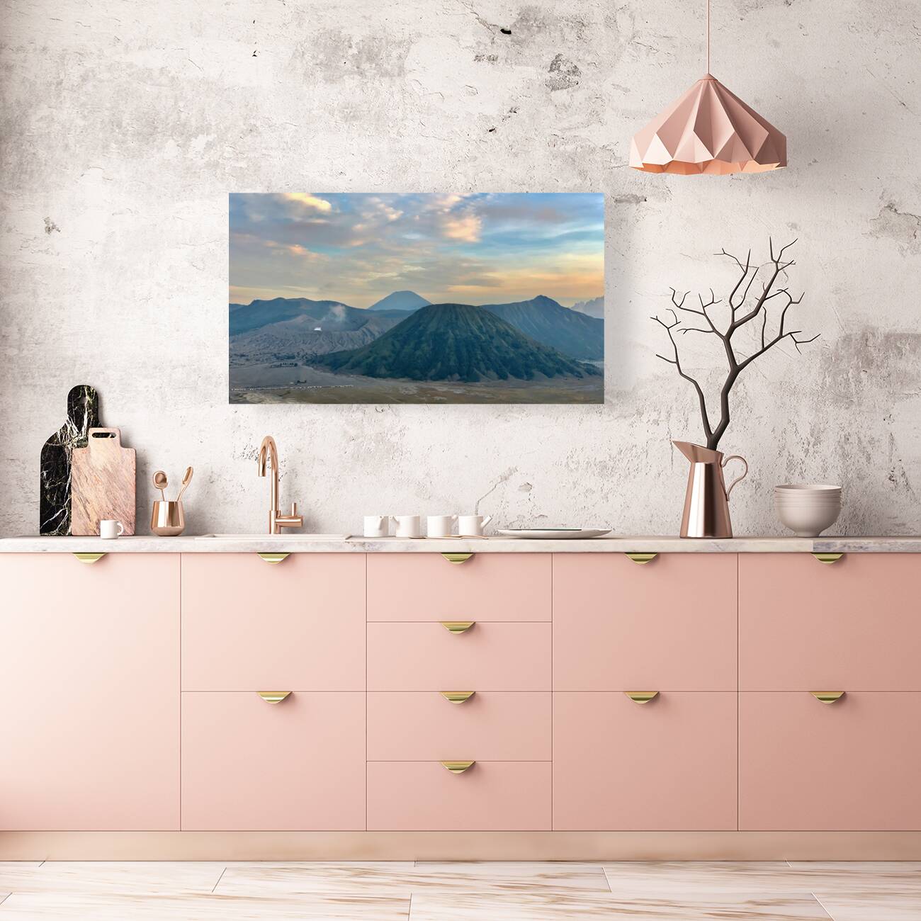 Mount Bromo at Sunset Indonesia Reproduction