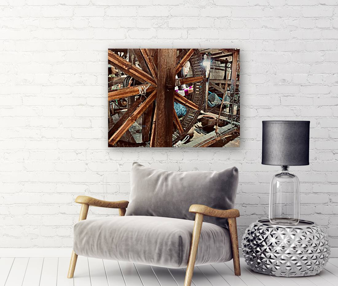 Wheel Loom Artisan Myanmar Reproduction